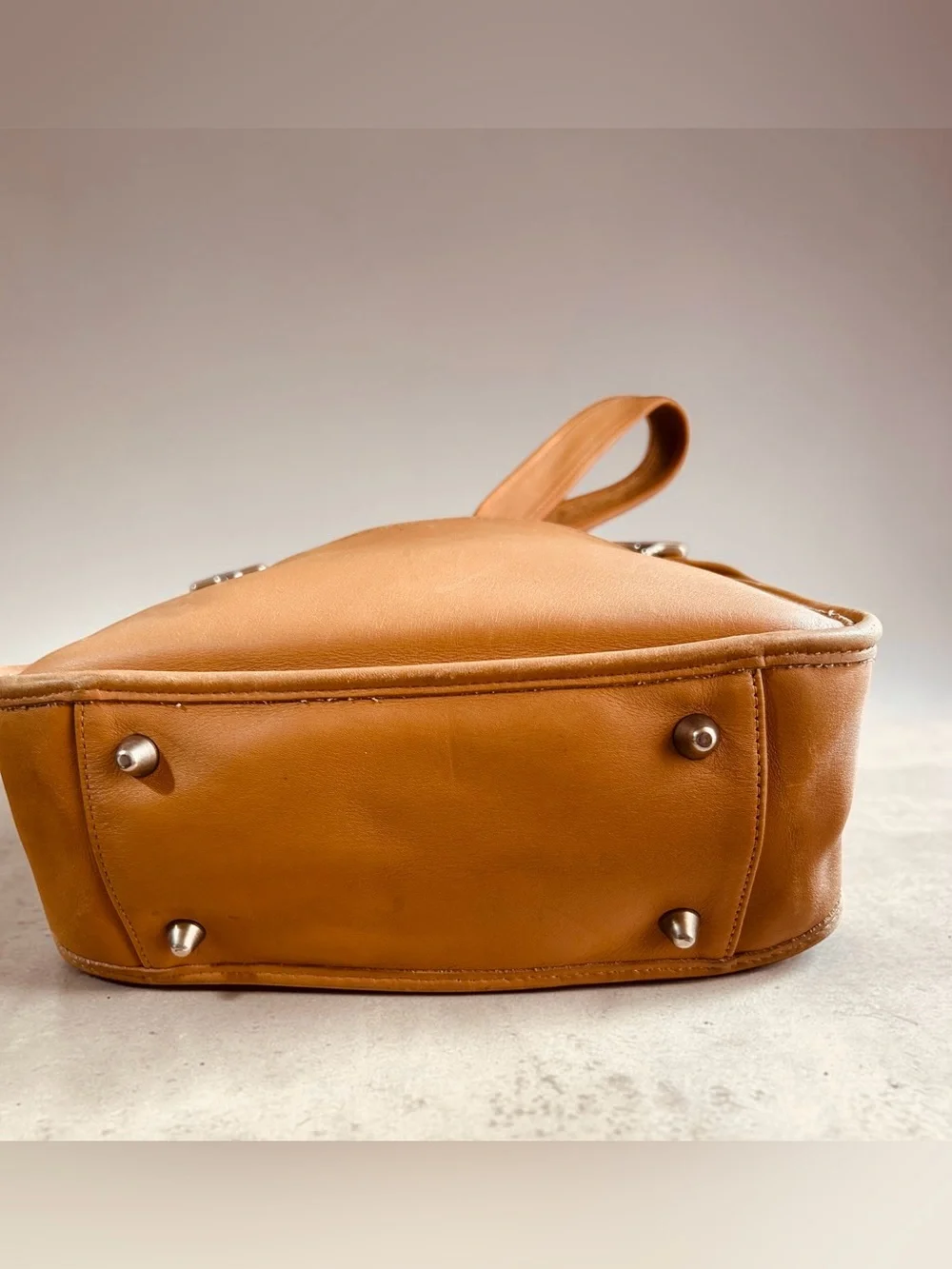 Coach #9966 Tan Leather Legacy Shoulder Bag with original Hang Tag